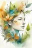 Placeholder: Blend portraits with elements of nature. Integrate flora and fauna into the background or incorporate natural motifs into the subjects' appearances.