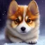 Placeholder: Storm Fat Corgi Puppy Eyes Robot Nature Water Ice monster pms109c sunny