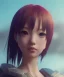 Placeholder: Anime girl cute neck head portrait, warrior costume, village, meditation, cyberpunk, 8k quality