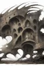 Placeholder: dark fantasy art of a medieval abandoned hall