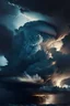 Placeholder: storm cloud, 4 k, trending art, depth of field, high detail, high contrast