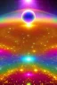 Placeholder: Beautiful ufos, galactic, rainbows, detailed golden galactic suit, high rank, cosmic happiness, bright colours, blue, pink, gold, jewels, realistic, real photo, bright and sunny background, very detailed, high contrast,