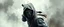 Placeholder: gritty air brush 3d with pen outline, depressed ninja warrior, motion blur background