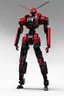 Placeholder: Sci-Fi, Large Mechainal Robot Red and Black, Space, Magic, Dangerous, Menacing, Horror, Zoomed In