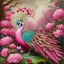 Placeholder: A pink wind elemental peacock painted by Henri-Robert Bresil