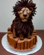 Placeholder: Lion model made of Chocolate cake