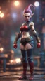 Placeholder: full figure with boxing gloves, standing on socket, female vampire elf from worms armageddon wearing makeup, bokeh like f/0.8, tilt-shift lens 8k, high detail, smooth render, down-light, unreal engine, prize winning