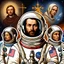 Placeholder: Astronauts as Catholic saints.