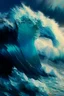 Placeholder: waves art painting rough