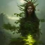 Placeholder: a beautiful portrait of a plant goddess with closed eyes by Greg Rutkowski and Raymond Swanland, Trending on Artstation, ultra realistic digital art