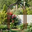 Placeholder: designed modern metal garden arch