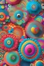 Placeholder: things that bring smiles and happiness, colorful, bright, happy colors, cheerful, small and detailed patterns