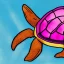 Placeholder: turtle and rainbow