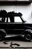 Placeholder: silhouette banksy trabant car