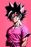 Placeholder: Goku wear a pink shirt