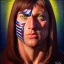 Placeholder: ultra detailed fullbody portrait in oil of Bullseye, extremely detailed digital painting, extremely detailed face,crystal clear eyes, in the style of Ken Kelley robert e howard and pablo oliveira and Keith Parkinson , mystical colors, perfectly centered image, perfect composition, rim light, beautiful lighting,8k, stunning scene, raytracing