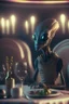 Placeholder: Alien at a fancy dinner , HD, octane render, 8k resolution