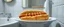 Placeholder: hot dog in bread sleeping in bathroom