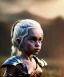 Placeholder: Daenerys Targaryen toddler, dragon, full body, dramatic lighting, angry, hyper realistic,