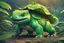 Placeholder: Huge Bulbasaur in 8k Hayao Miyazaki draw style, studio ghibil them, neon effect, close picture, highly detailed, high details, detailed portrait, masterpiece,ultra detailed, ultra quality