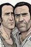 Placeholder: Nicolas Cage and Trevor Philips cuddling in the bedroom.