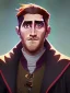 Placeholder: Portrait of a 30 year old strange gay warlock like Jake Gyllenhaal