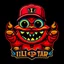 Placeholder: "little monster" junior league baseball sports team logo