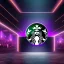 Placeholder: Mystery starbucks, Ambiance dramatique, dramatic lighting, volumetric lighting, concert background, hyperrealisme, 8k, high quality, lot of details, fit within portrait