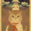 Placeholder: Ukiyo-e Style ,cute cat