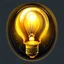 Placeholder: lightbulb game stylized, no background