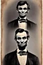 Placeholder: Abraham Lincoln face-to-face with a vampire vintage photography, beautiful, Tumblr aesthetic, retro vintage style, HD photography, hyperrealism