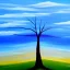 Placeholder: landscape tree painting sky