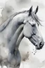Placeholder: horse watercolour grey image