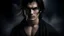 Placeholder: A ((( young man with medium-length black hair and sharp, bright hazel eyes))), standing like a ((sacred figure)), but with a ((terrifying and majestic appearance)), exuding an air of great anger with complete calmness, surrounded by a (dark mist) that envelopes his face and body, as if emanating from him, in a long, powerful image