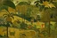 Placeholder: An olive green kingdom with insects painted by Paul Gauguin