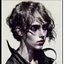 Placeholder: Singer Danish MØ, airview, illustration in the style of <arthur rackham> <Yoji Shinkawa> <John Kenn Mortensen> <kilian eng>,