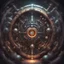 Placeholder: resonator that fills cavernous chamber with pipes dials and pistons and releases a series of powerful tones that can alter the brainwaves, in rp fantasy game art style