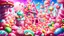 Placeholder: illusration of a candy world, game design, digital painting, realistic illustration, candy world