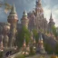 Placeholder: The palace of magic king, huge structure, panoramic view, zoomed out view of the exterior, mysterious, soft lighting, unreal engine 5 volumetric lighting, intricate details, realistic style, 8k resolution