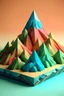 Placeholder: complex mountain 3D Paul Klee style