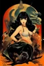 Placeholder: Betty Page art from japanese style 1900 movie. Heavy metal arcade.