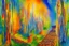 Placeholder: Acrylic artwork of a Path to heaven, spiritual and beautiful, hassidic inspired kaballah