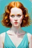 Placeholder: Pastel portrait of lily cole