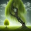 Placeholder: one lonely willow tree in past