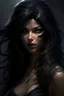 Placeholder: werewolf woman black hair