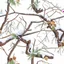 Placeholder: detailed Real Tree Camouflage made of sticks, twigs, dried leaves, pine branches, snow and dirt, white background, seamless repeatable texture pattern imitating a natural forest background