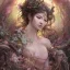 Placeholder: Insanely detailed photograph of an “portrait of gorgeous spring goddess ” with intricate hair, intricate embroidered dress, beautiful clear face and hyperdetailed painting by Ismail Inceoglu Huang Guangjian and Dan Witz CGSociety ZBrush Central fantasy art album cover art,8K, hdr, romantic, mysterious, ominous, beautiful flowers, jewelry, comfort, natural eyes, "arms open for embrace"