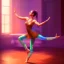 Placeholder: disco yoga, Beautifully Lit, Bioluminescent by Stanley Artgerm Lau