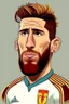 Placeholder: Sergio Ramos Spanish football player ,cartoon 2d