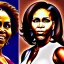 Placeholder: Michelle Obama meets Serena Williams